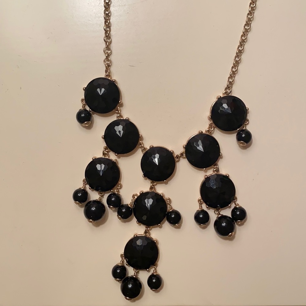 J Crew black & gold bead necklace